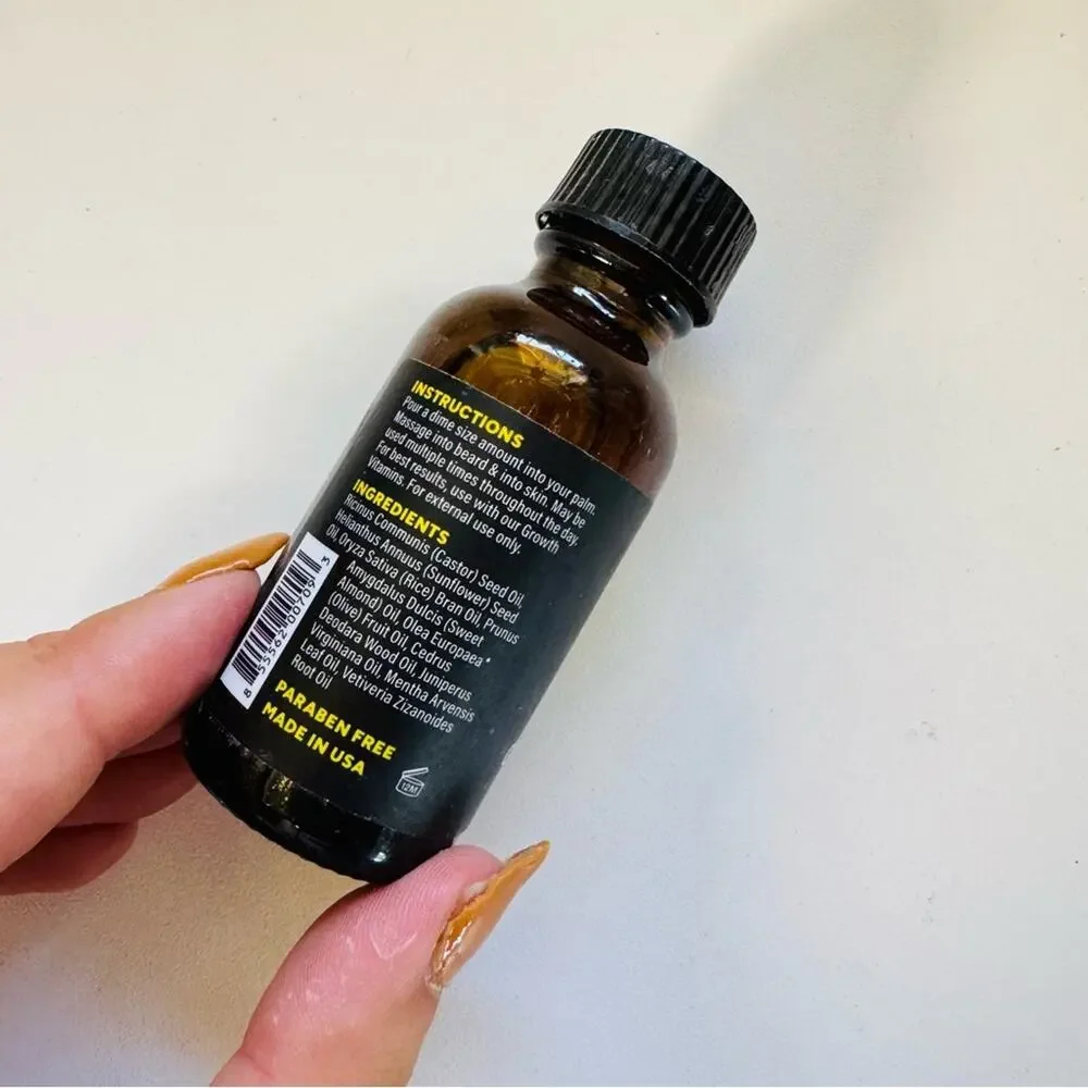 MENS NEW SEPHORA Beard Club Hair Grow Castor Oil Scented Vitamin Spray Bundle